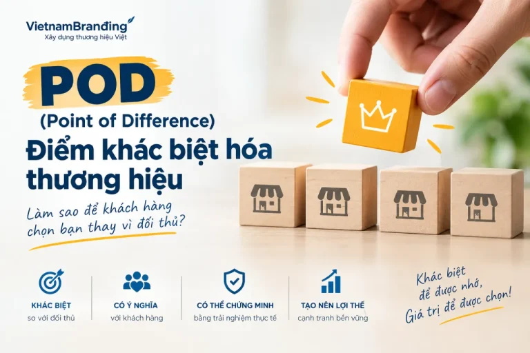 POD (Point of Difference): Điểm khác biệt hóa thương hiệu